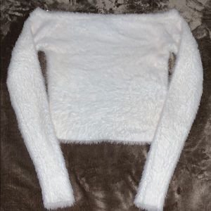 White long sleeve top